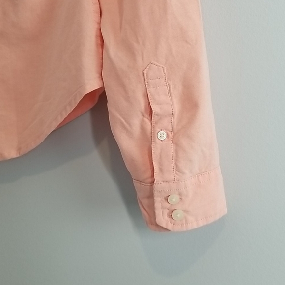 Coral Button Down Dress Shirt flip cuffs - Picture 5 of 8